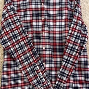 GAP Red and Blue Plaid Casual Shirt